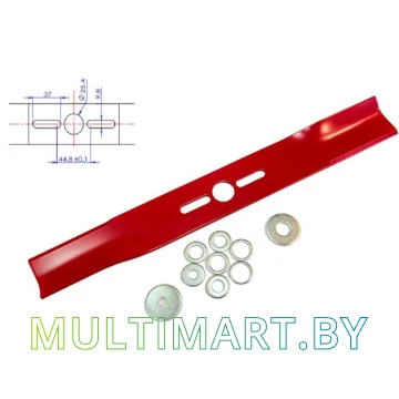 Нож для газонокосилки RIparts UBS-16-406